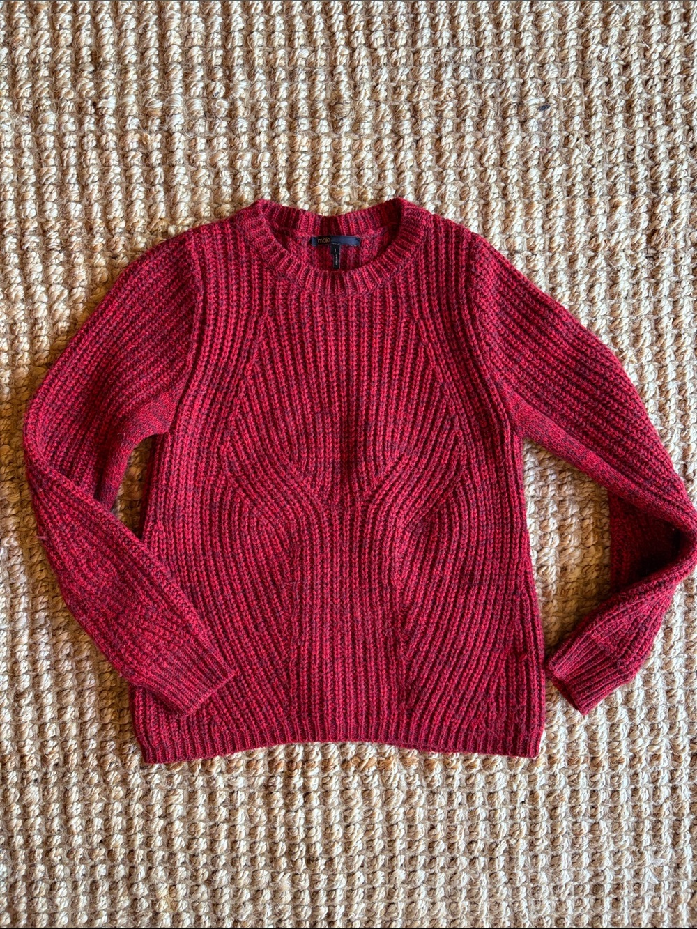 Maje Dublin Marled Rib Sweater
